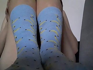 ftm dirty sock tease and toe licking