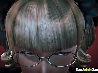 Blonde maid fucked doggystyle by house owner