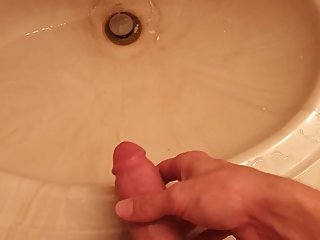 Peeing In the Sink After Cumming