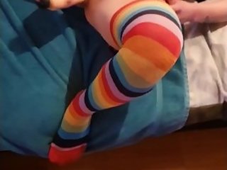 Tight Girl get Fucked on couch & Cumshot on Tits