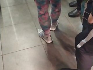 Teen in leggings