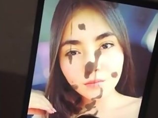 Cum tribute a linda chica con fleco