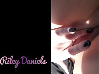 Smoking and fucking my WET PUSSY in my CAR