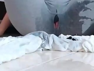 Dad, your stepdaughter. she is a really rude schoolgirl! squirt on floor