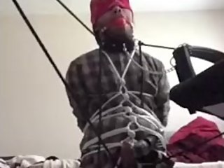 self bondage and cum