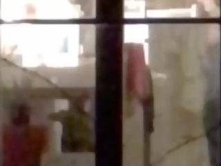 Dancing teen in bra has nice boobs