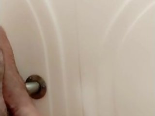 Teen jerking off in the shower