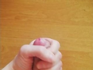 18 yo cums hard on a desk