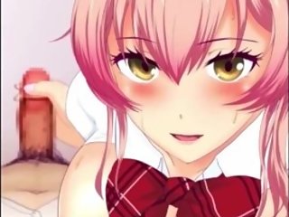 Anime chick jerks you off