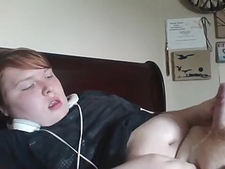 Cute chubby ginger jack off cumpilation