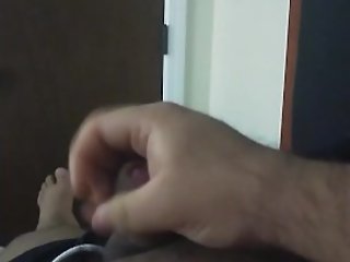 Chubby teen jerking off in hotel room