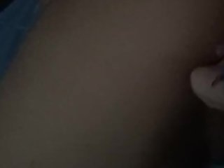 Blond girl gets fingered in doggy