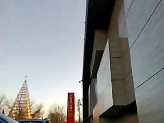 Another trip to shopping center. Teen crossdresser public